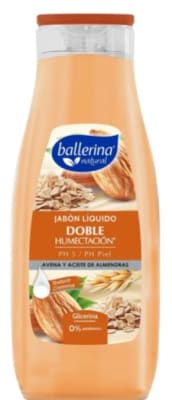 BALLERINA JABÓN LÍQUIDO BOTELLA 950 ML PH PIEL AVENA Y ACEITE DE ALMENDRAS
