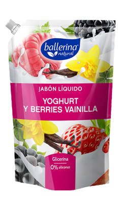 BALLERINA JABÓN 750 ML DPK YOGHURT BERRIES VAINILLA