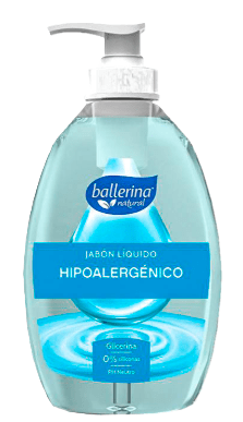 BALLERINA JABÓN 350 ML CON DOSIFICADOR HIPOALERGÉNICO