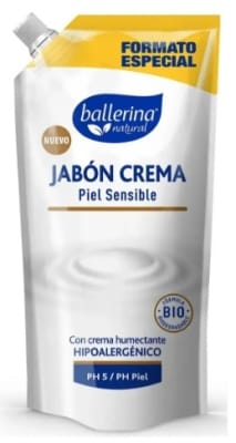 BALLERINA JABÓN LÍQUIDO 450 ML DOYPACK PIEL SENSIBLE