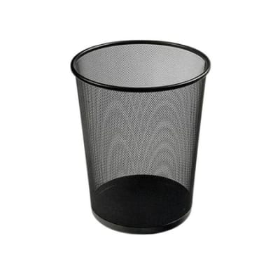 BASURERO REJILLA METAL NEGRO
