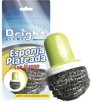 BRIGHT VIRUTILLA PLATEADA CON MANGO