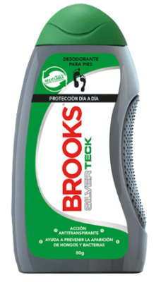 BROOKS TALCO PIES EN POLVO SILVER TECK 80 GR
