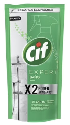 CIF LIMPIADOR LUQUIDO BAÑO 450 ML DOYPACK