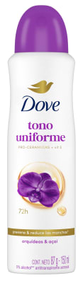 DOVE DESODORANTE SPRAY 150 ML TONO UNIFORME ORQUÍDEA Y ACAÍ