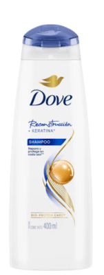 DOVE SHAMPOO 400 ML RECONSTRUCCIÓN KERATINA