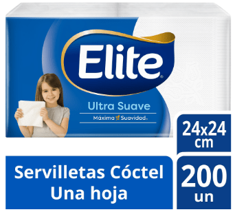 ELITE SERVILLETA CÓCTEL 200 UN