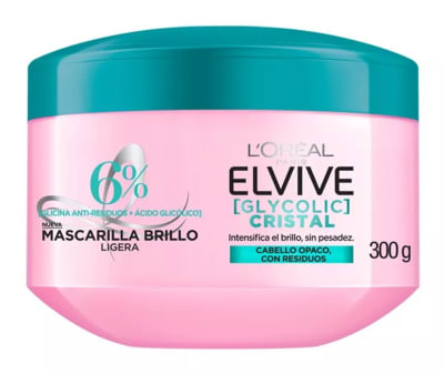 ELVIVE MASCARILLA CAPILAR 300 GR GLYCOLIC CRISTAL