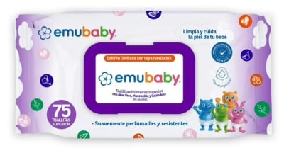 EMUBABY TOALLA HÚMEDA 75 UN SUPERIOR CON TAPA