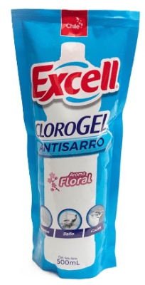 EXCELL CLORO GEL 500 CC DOYPACK FLORAL