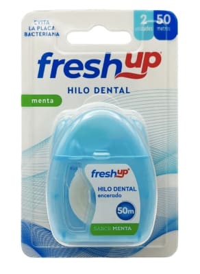 FRESH UP HILO DENTAL 50 MT 2 UN MENTA