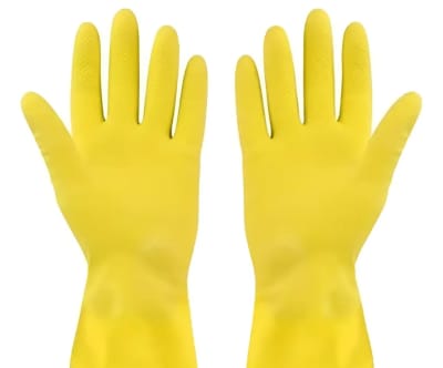 GUANTE LATEX AMARILLO MULTIUSO PAR TALLA L