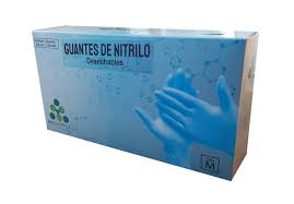 GUANTE NITRILO 100 UN TALLA L AZUL