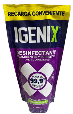 IGENIX DESINFECTANTE AMONIO CUATERNARIO DOYPACK 450 ML LAVANDA