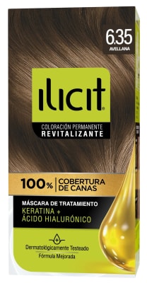 ILICIT TINTURA CAPILAR KERATINA + ÁC. HIALURÓNICO 6.35 AVELLANA