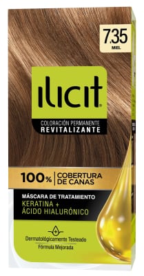 ILICIT TINTURA CAPILAR KERATINA + ÁC. HIALURÓNICO 7.35 MIEL