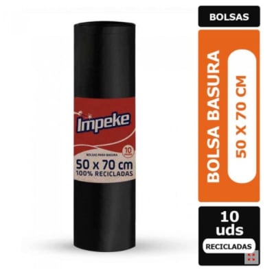 IMPEKE BOLSA ROLLO 10 UN 50X70 CM