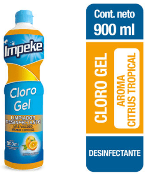 IMPEKE CLORO GEL 900 ML CITRUS