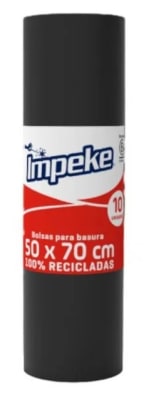 IMPEKE BOLSA BASURA 50X70 CM 10 UN