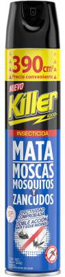 KILLER INSECTICIDA 390 CC MATA MOSCAS, MOSQUITOS Y ZANCUDOS