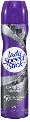 LADY SPEED DESODORANTE SPRAY 150 ML CARBÓN