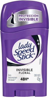 LADY SPEED DESODORANTE BARRA 45 GR INVISIBLE FLORAL