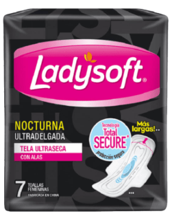 LADYSOFT TOALLA HIGIENICA NOCTURNA 7 UN ULTRADELGADA