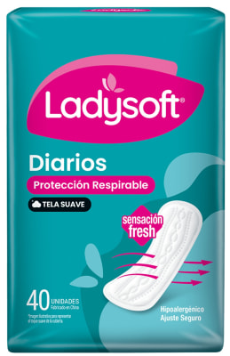LADYSOFT PROTECTOR DIARIO 40 UN TELA SUAVE HIPOALERGÉNICO
