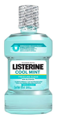 LISTERINE ENJUAGUE BUCAL 180 ML COOL MINT FRESCURA SUAVE