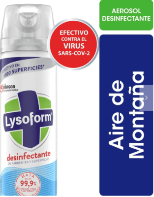 LYSOFORM DESINFECTANTE SPRAY 360 CC AIRE DE MONTAÑA