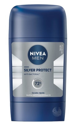 NIVEA MEN DESODORANTE BARRA 54 GR SILVER PROTEC 72 HR