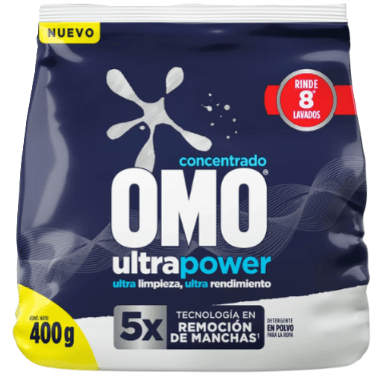 OMO DETERGENTE POLVO 400 GR ULTRA POWER