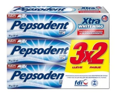 PEPSODENT PASTA 90 GR PACK 3 UN WHITENING