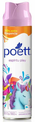 POETT DESODORANTE SPRAY 360 CC ESPÍRITU PLAY