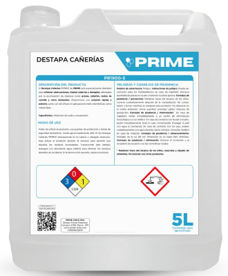 PRIME DESTAPA CAÑERÍAS 5 LT