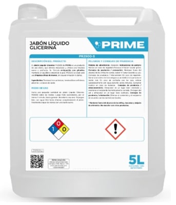 PRIME JABÓN LÍQUIDO GLICERINA 5 LT