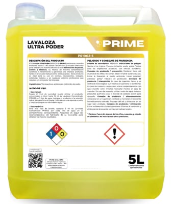 PRIME LAVALOZA CONCENTRADO ULTRA PODER 5 LT