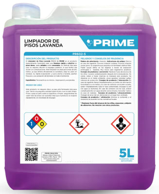 PRIME LIMPIADOR DE PISOS 5 LT LAVANDA