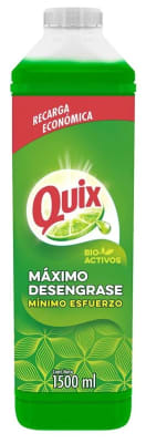 QUIX LAVALOZA CONCENTRADO 1500 ML LIMÓN BOTELLA