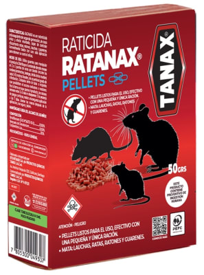 RATANAX RATICIDA EN PELLETS 50 GR