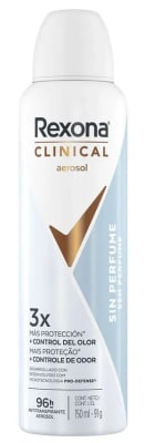 REXONA CLINICAL DESODORANTE SPRAY 150 ML SIN PERFUME