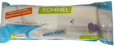 ROMMEL TRAPERO HÚMEDO DESINFECTANTE 12 UN LAVANDA