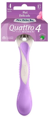 SCHICK QUATTRO PIEL SENSIBLE MUJER