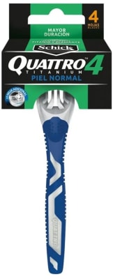SCHICK QUATTRO TITANIUM PIEL NORMAL