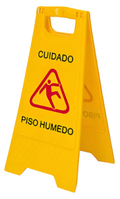 SEÑALÉTICA AMARILLA PISO HÚMEDO