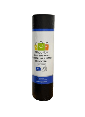 BOLSA BASURA ROLLO 10 UN SHOP NOW 90X120 CMS
