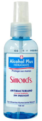SIMONDS ALCOHOL SPRAY ANTIBACTERIANO 130 ML