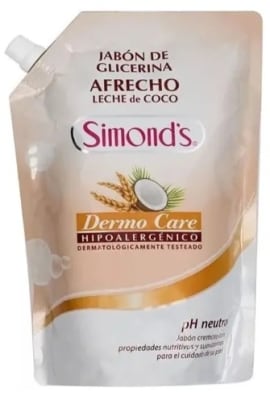 SIMONDS JABÓN LÍQUIDO DOYPACK 750 ML AFRECHO LECHE DE COCO