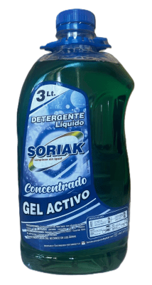 SORIAK DETERGENTE GEL ACTIVO 3 LTS VERDE