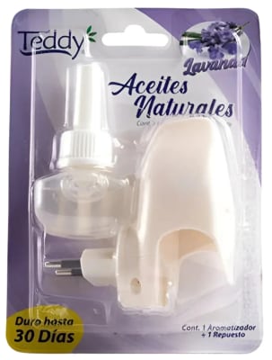 TEDDY DESODORANTE ELÉCTRICO APARATO + REPUESTO 21 ML LAVANDA